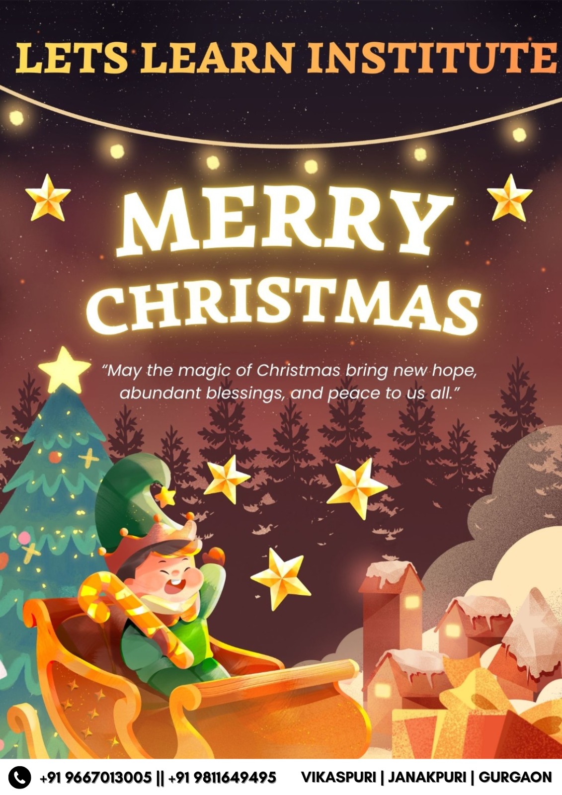 Best Coaching Institute in Gurgaon - Happy christmas